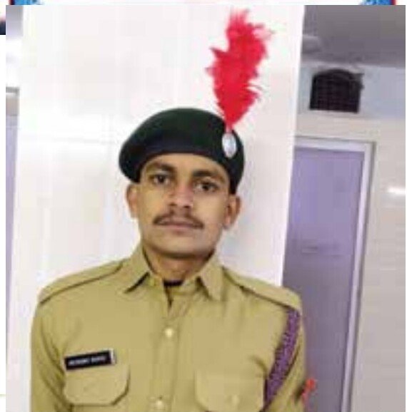 Nitinsinh Barad in NCC uniform
